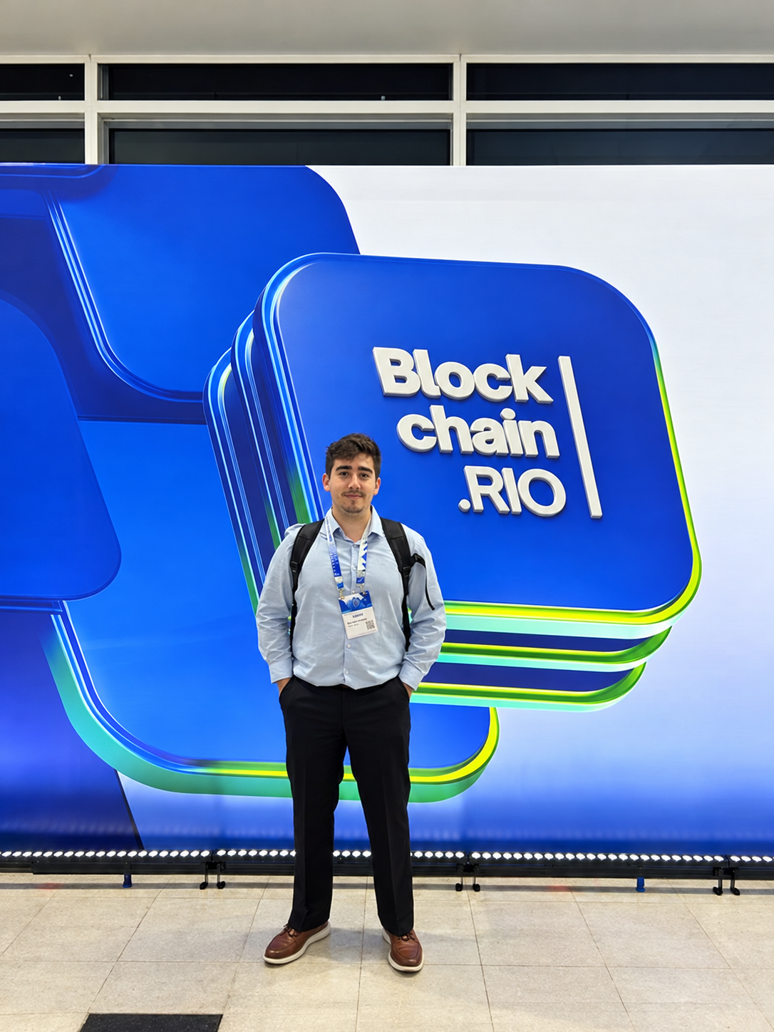 Diego Costa at Blockchain Rio 2026.